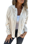 Corduroy Hooded Jacket