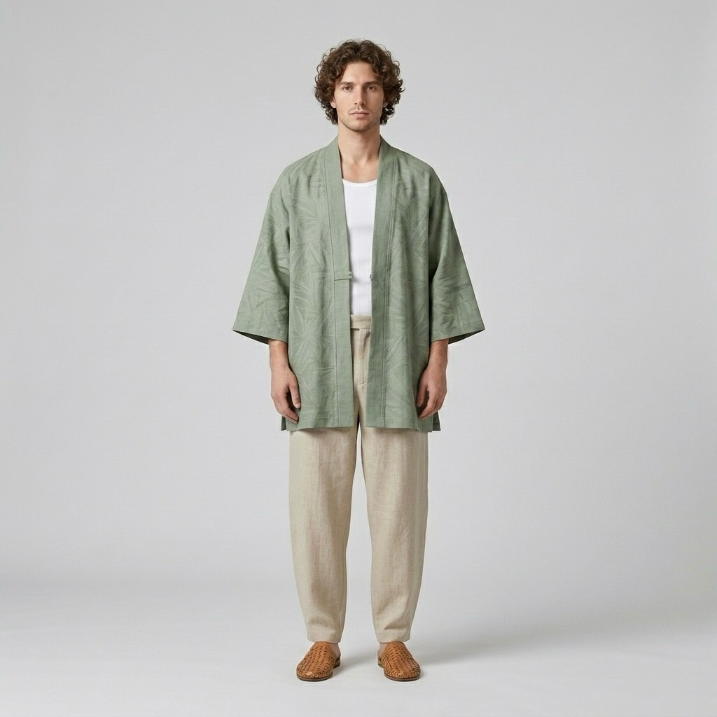 Relaxed Kimono Overshirt
