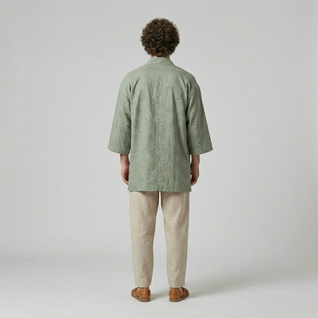 Relaxed Kimono Overshirt
