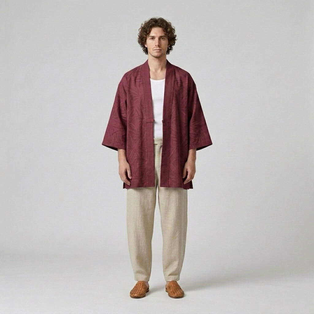 Relaxed Kimono Overshirt