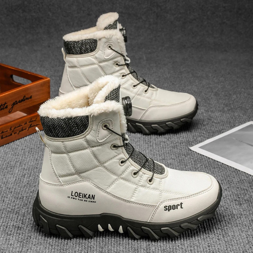 Lace-Up Fur-Lined Snow Boots