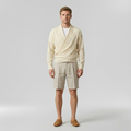 Wrap Front Knit Pullover
