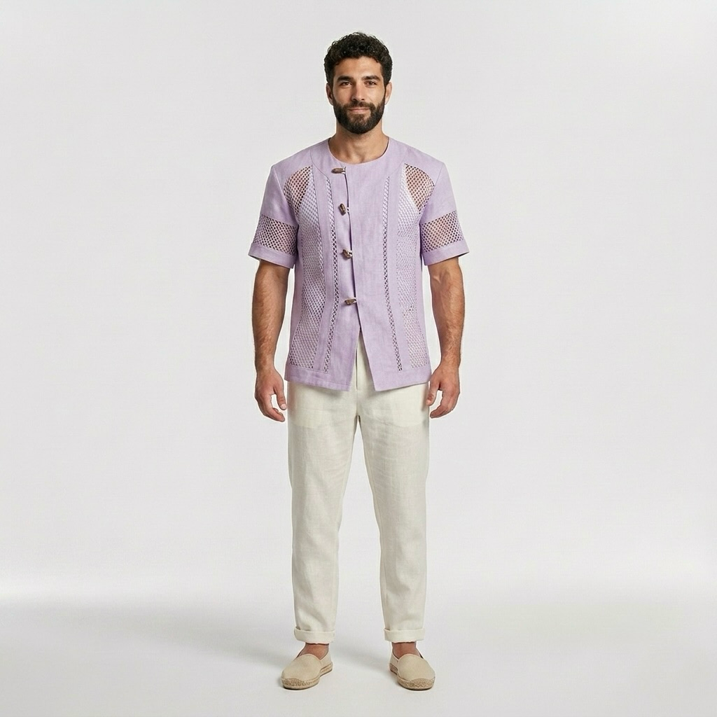 Artisan Mesh Panel Shirt