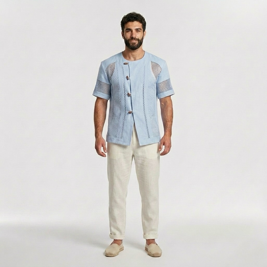 Artisan Mesh Panel Shirt