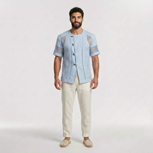 Artisan Mesh Panel Shirt
