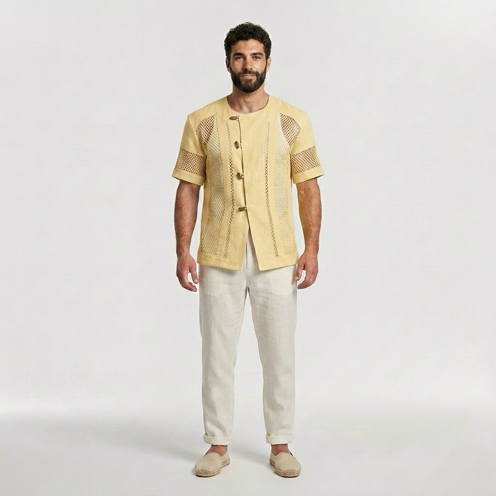 Artisan Mesh Panel Shirt