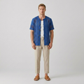 Mesh Panel Toggle Resort Shirt