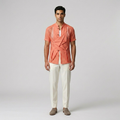 Origami Fold Mesh Statement Shirt