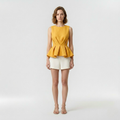 Sculpted Peplum Top