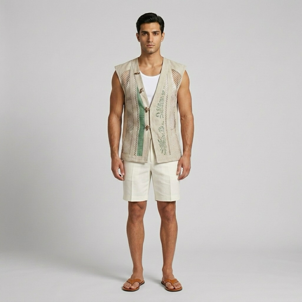 Artisan Mesh Panel Vest