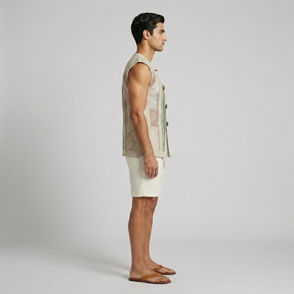 Artisan Mesh Panel Vest