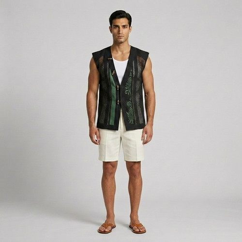 Artisan Mesh Panel Vest