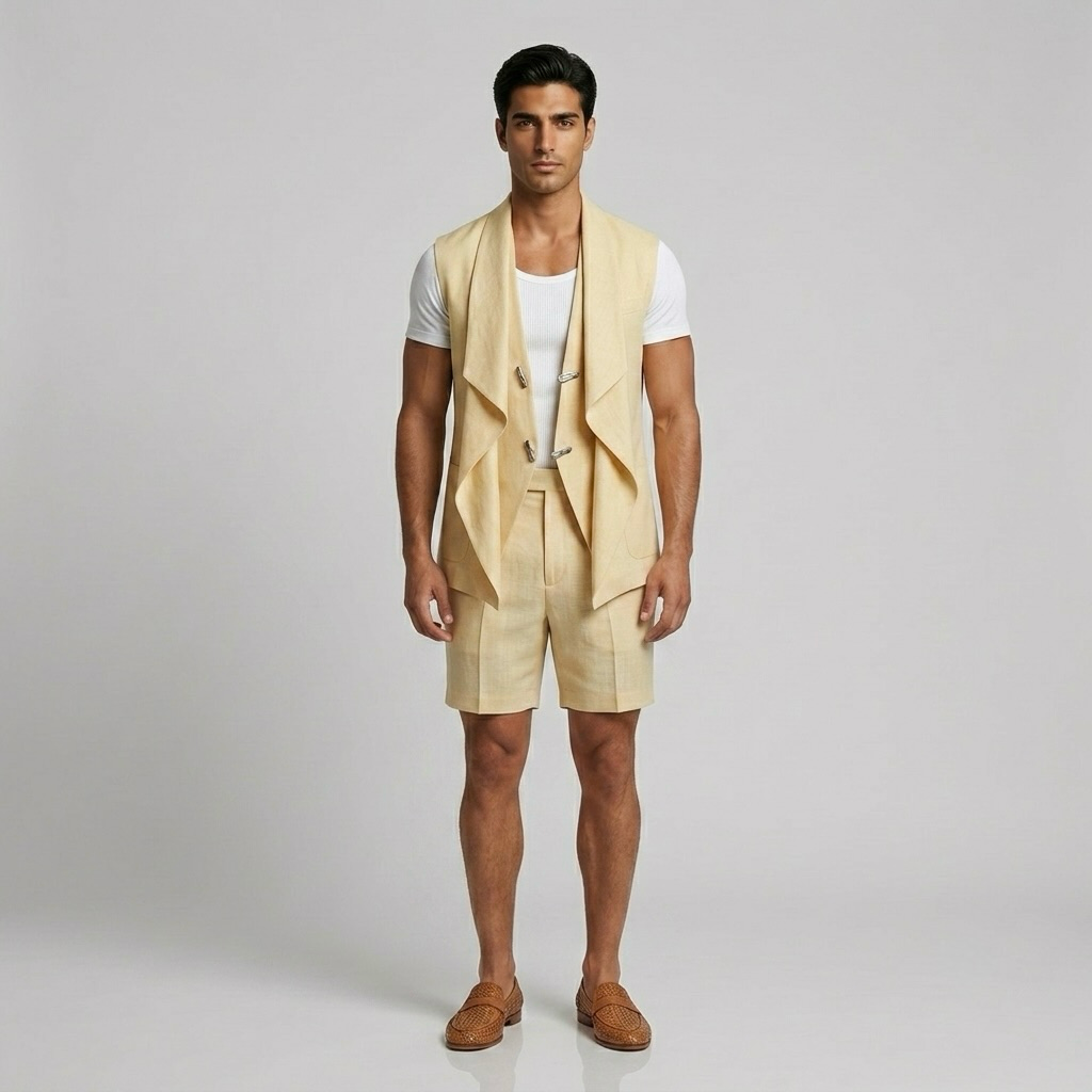 Draped Utility Vest