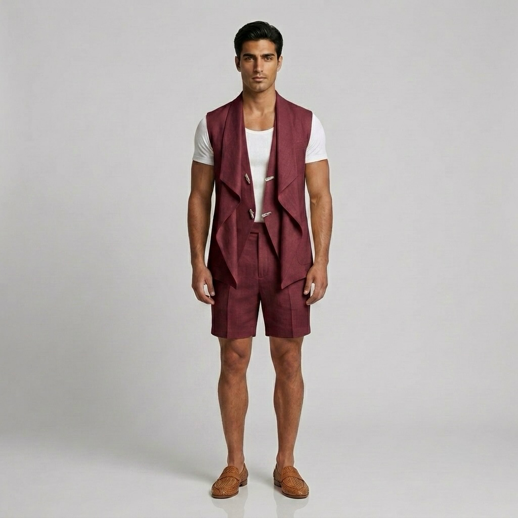 Draped Utility Vest
