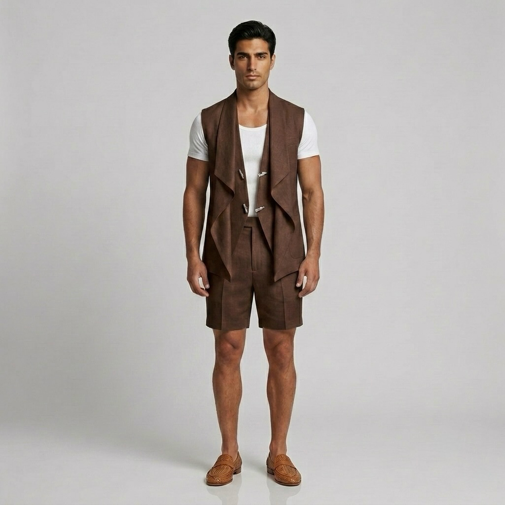 Draped Utility Vest