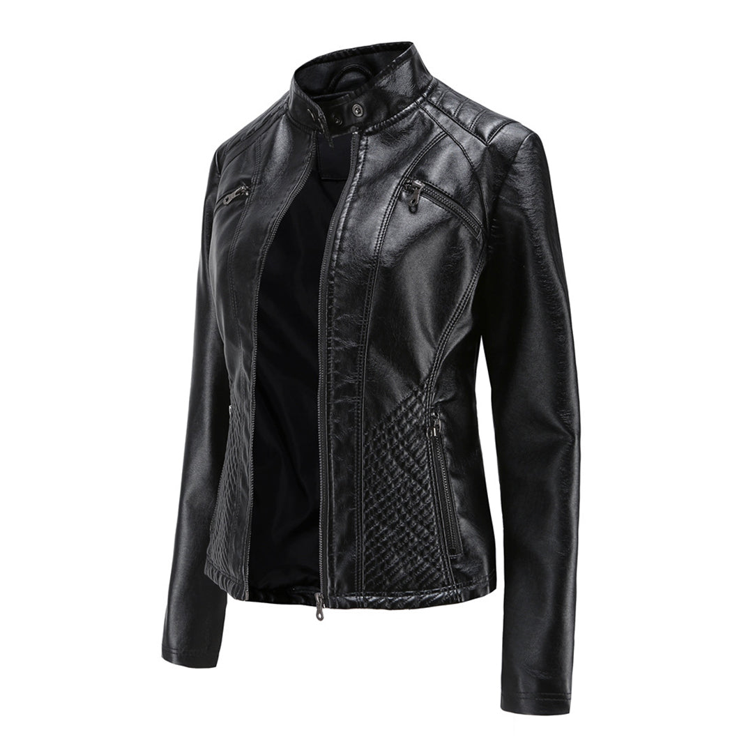 Classic Faux Leather Biker Jacket