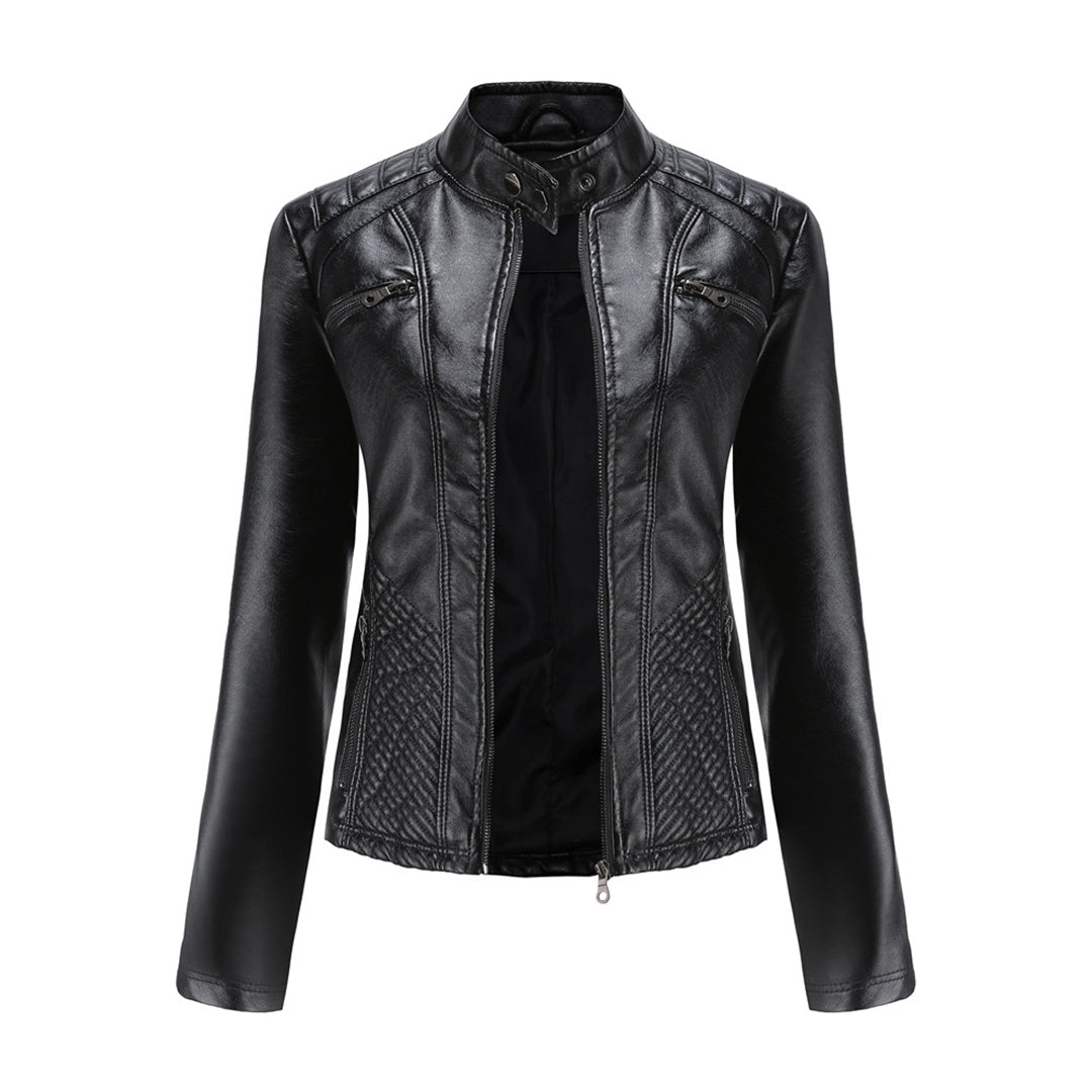 Classic Faux Leather Biker Jacket
