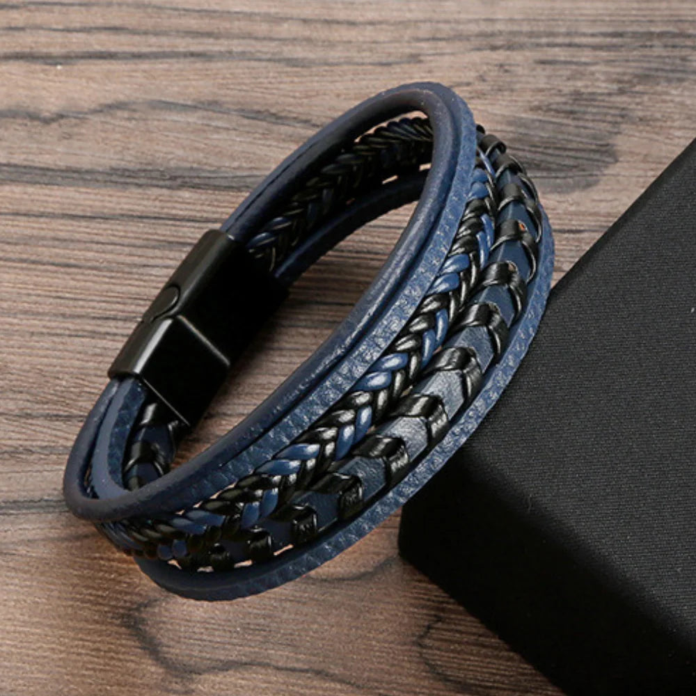 Braided Viking Bracelet with Magnetic Closure for Everyday Wear 2