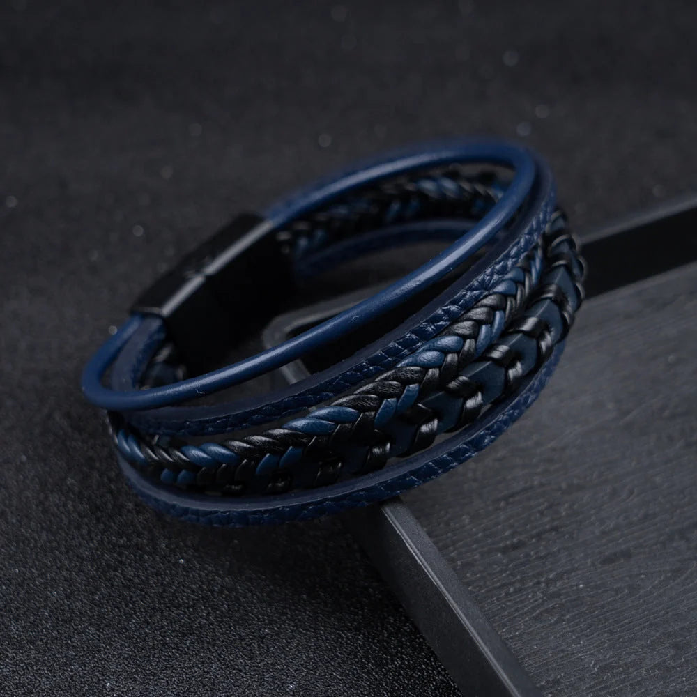 Braided Viking Bracelet with Magnetic Closure for Everyday Wear 4