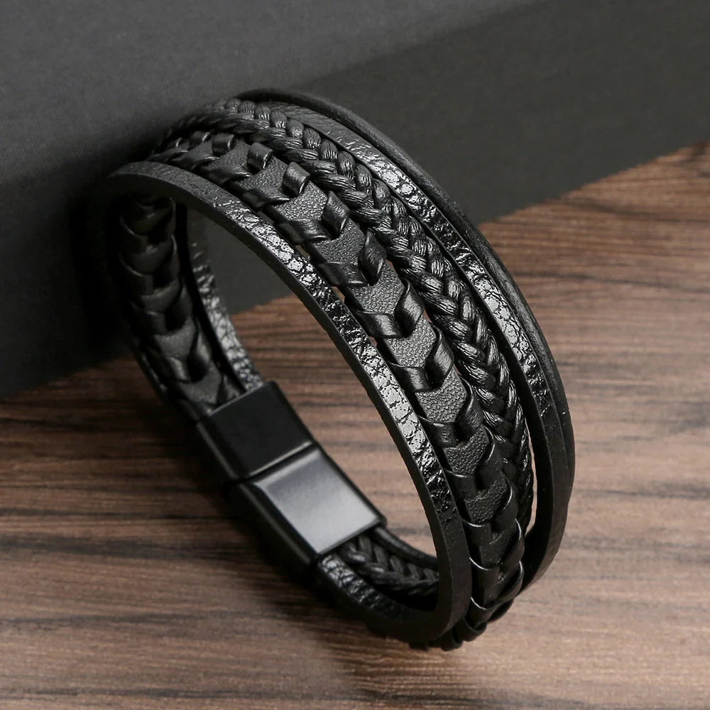 Braided Viking Bracelet with Magnetic Closure for Everyday Wear 5