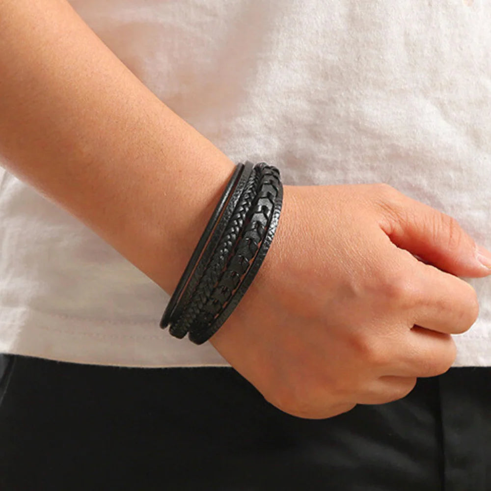 Braided Viking Bracelet with Magnetic Closure for Everyday Wear 6