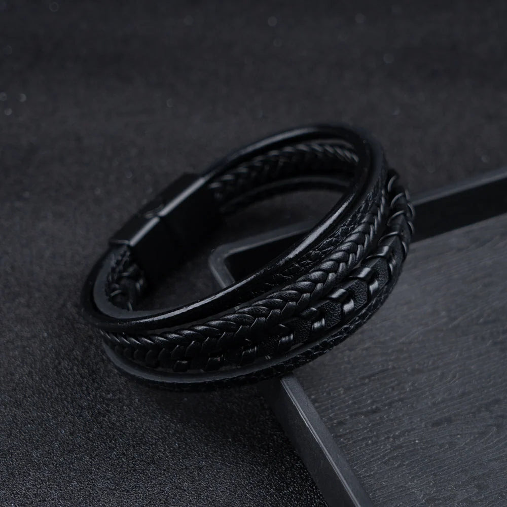 Braided Viking Bracelet with Magnetic Closure for Everyday Wear 7