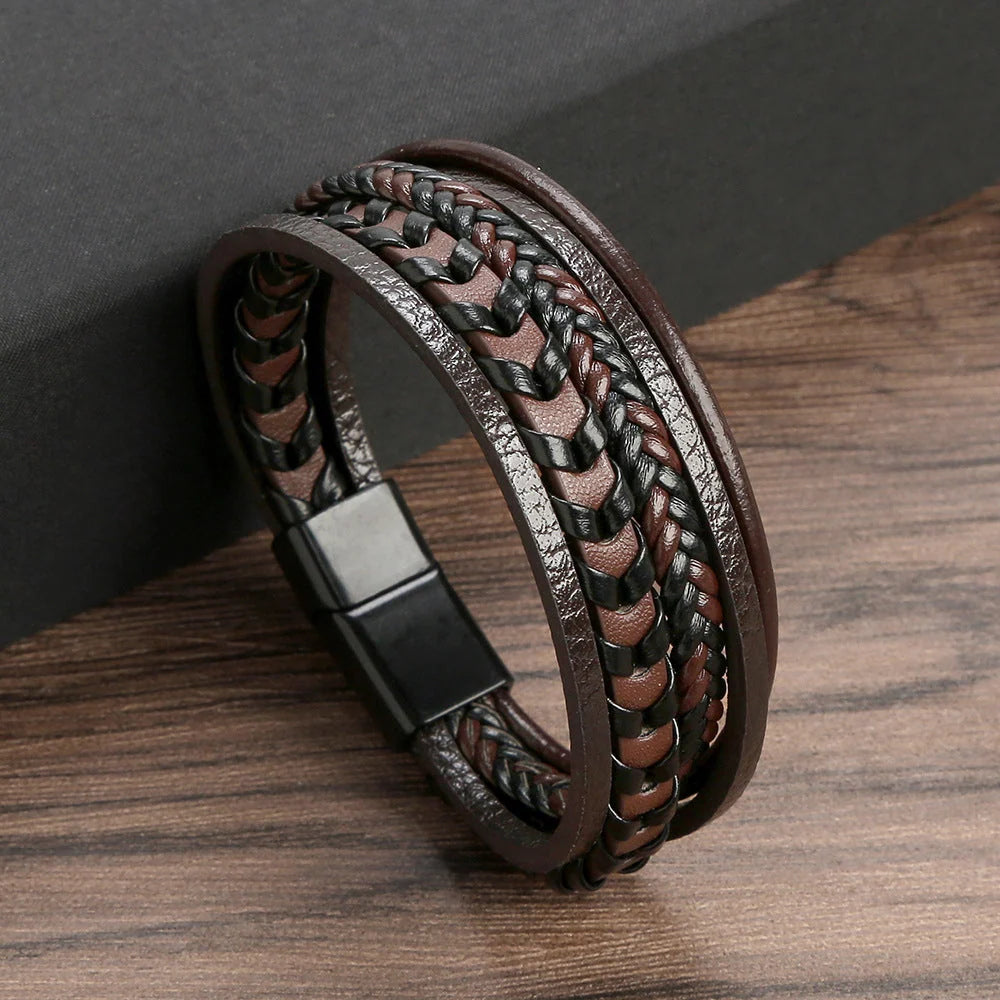 Braided Viking Bracelet with Magnetic Closure for Everyday Wear 8