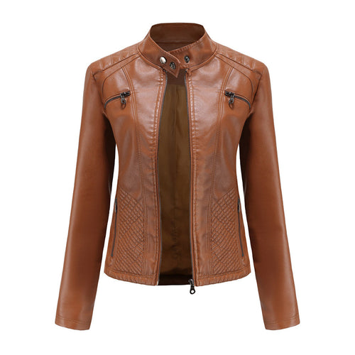 Classic Faux Leather Biker Jacket