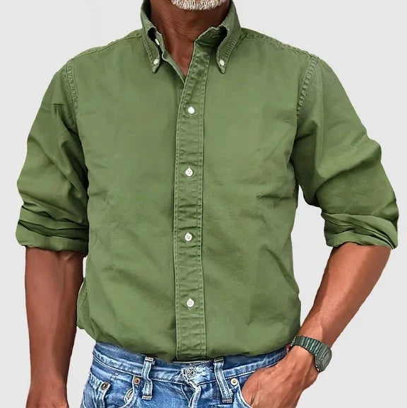Classic Tailored Button-Down Shirt with Structured Collar 3
