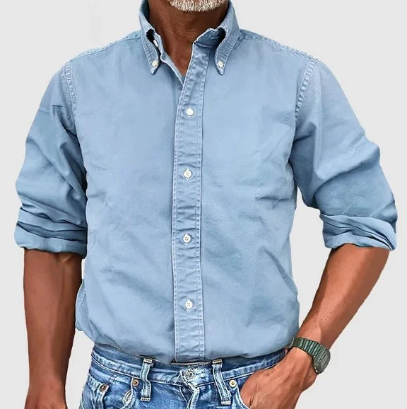 Classic Tailored Button-Down Shirt with Structured Collar 4