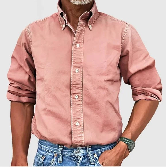 Classic Tailored Button-Down Shirt with Structured Collar 8