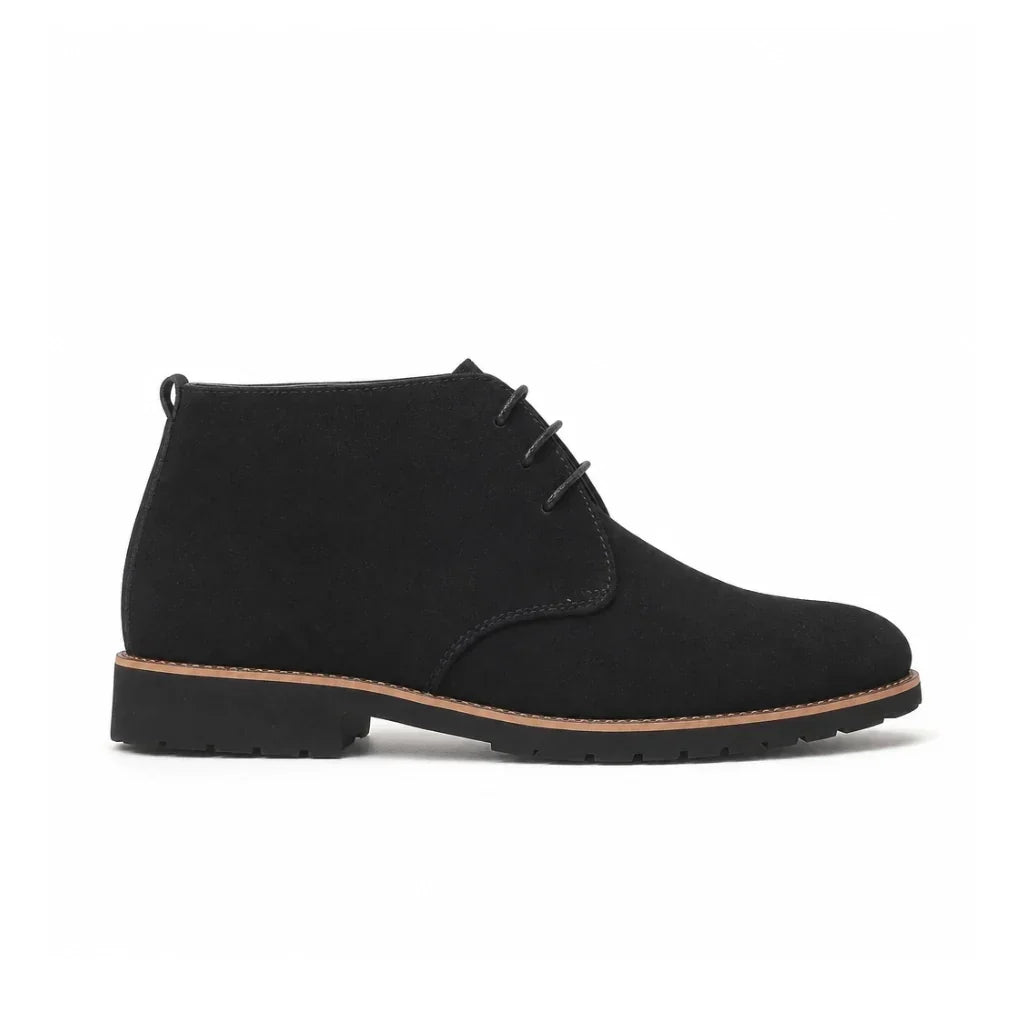 Lace Up Suede Ankle Boots with Grippy Lug Sole for Women 1