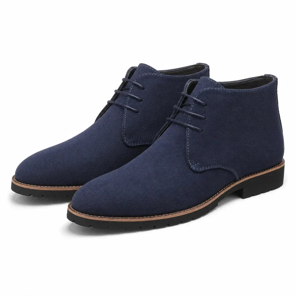 Lace Up Suede Ankle Boots with Grippy Lug Sole for Women 4
