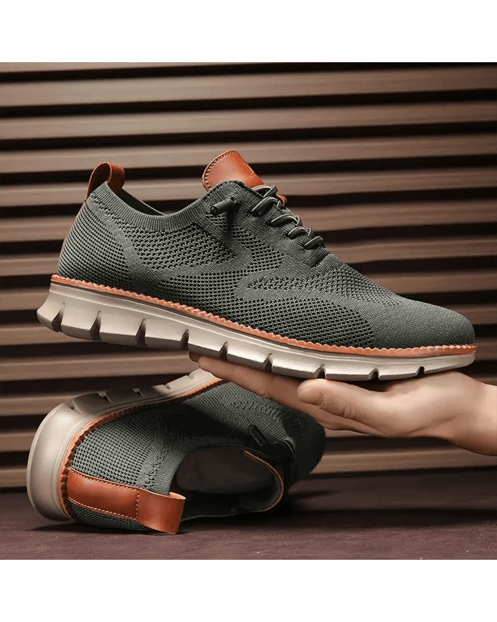 Lightweight Breathable Men's Everyday Sneakers with Shock-Absorbing Sole 7