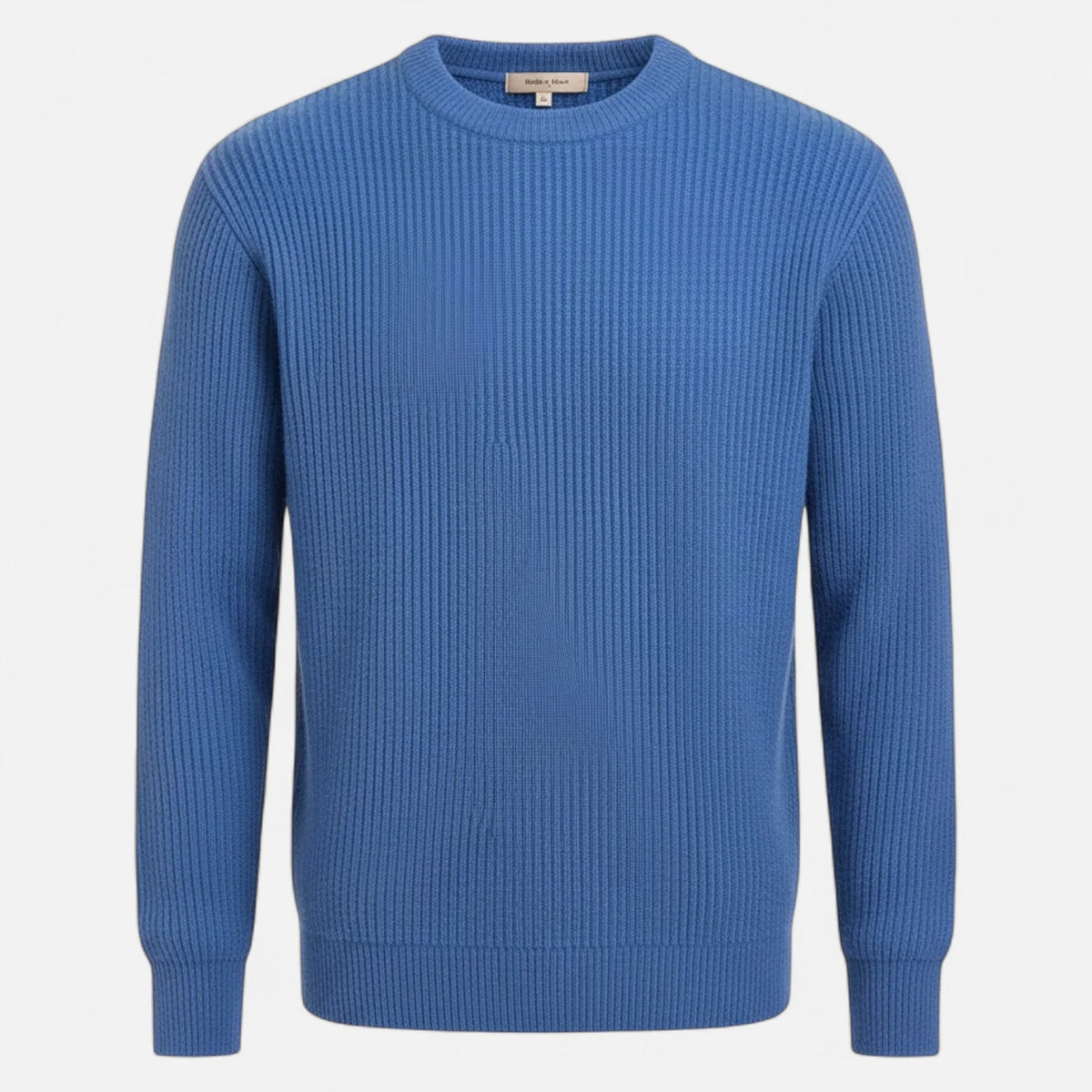 Loose-Fit Chunky Knit Men's Sweater with Thick Cotton Blend Fabric 4