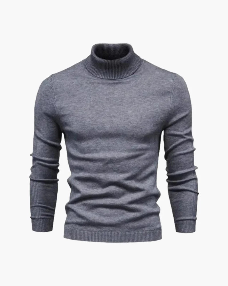 Men's Classic Fit Fine-Knit Turtleneck Sweater 3