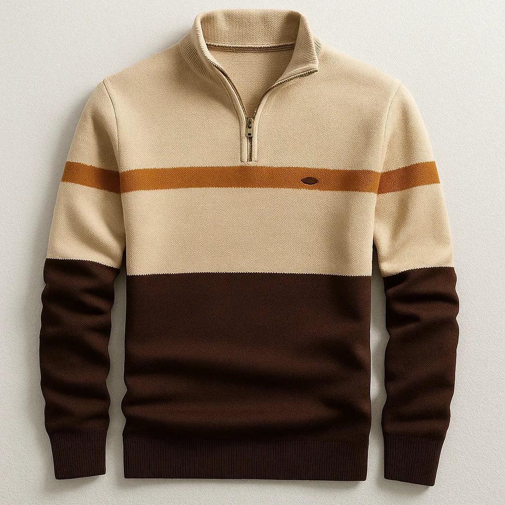 Men's Colorblock Quarter-Zip Midweight Pullover 2