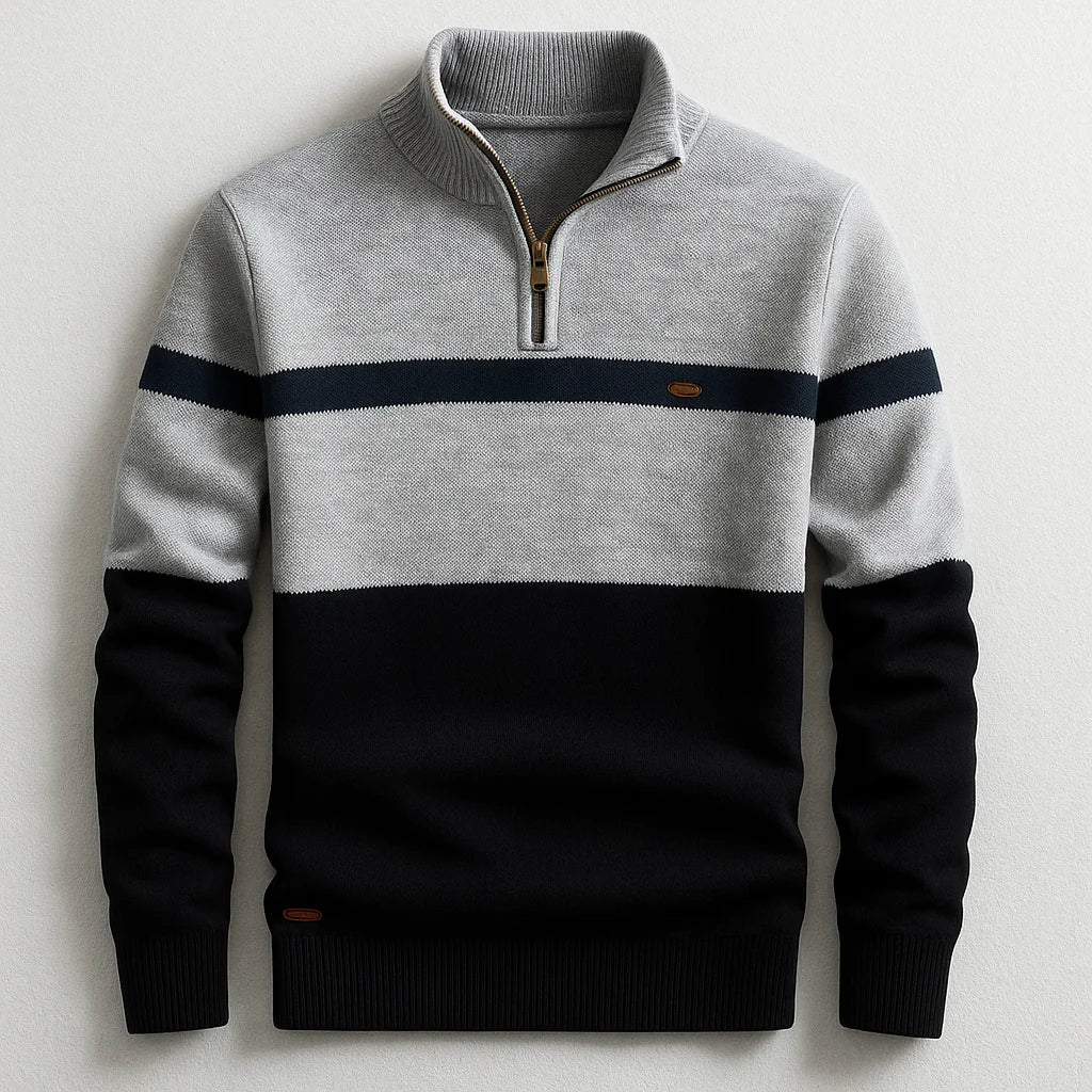 Men's Colorblock Quarter-Zip Midweight Pullover 3
