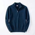 Men's Half-Zip Pullover Sweater with Relaxed Fit 0
