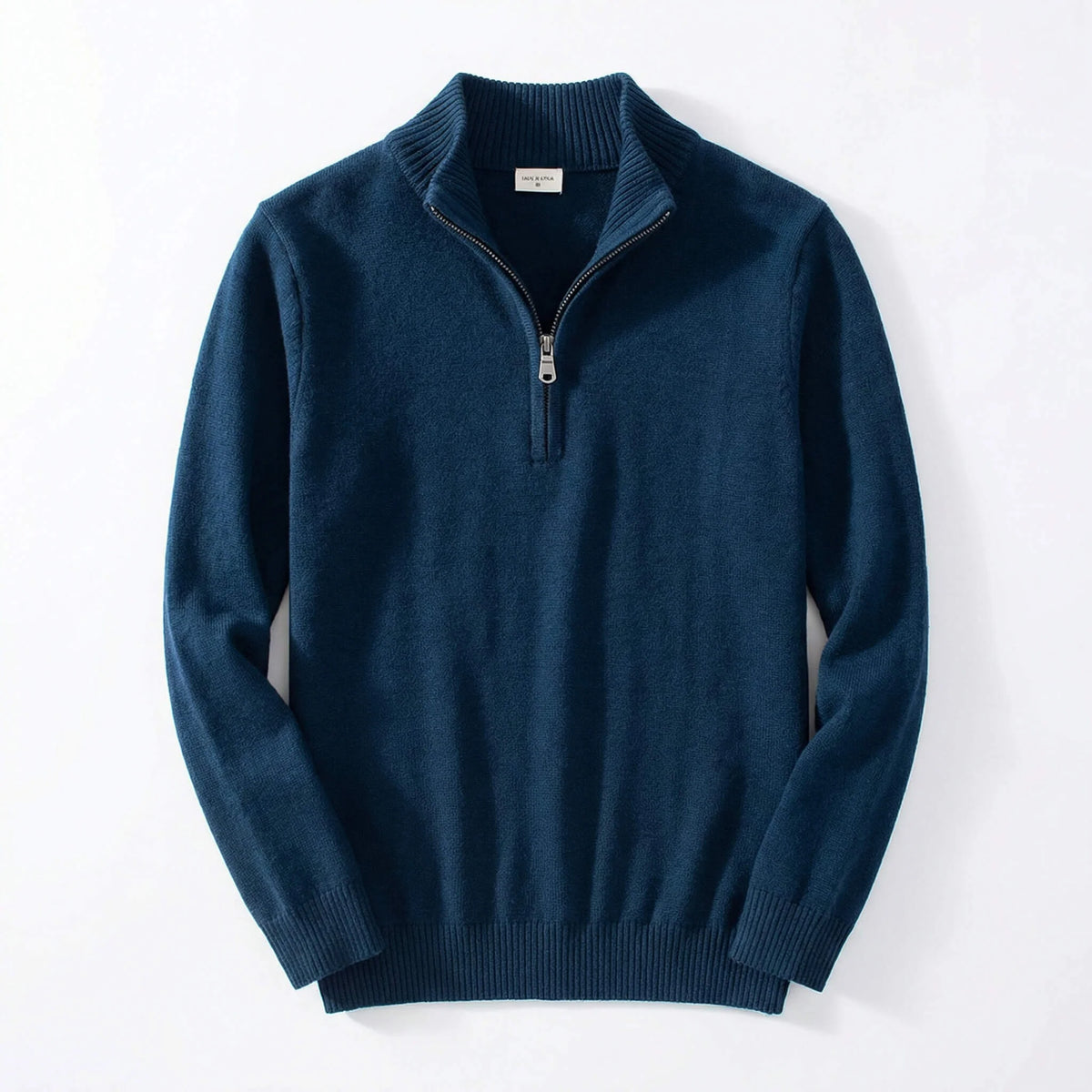 Men's Half-Zip Pullover Sweater with Relaxed Fit 0