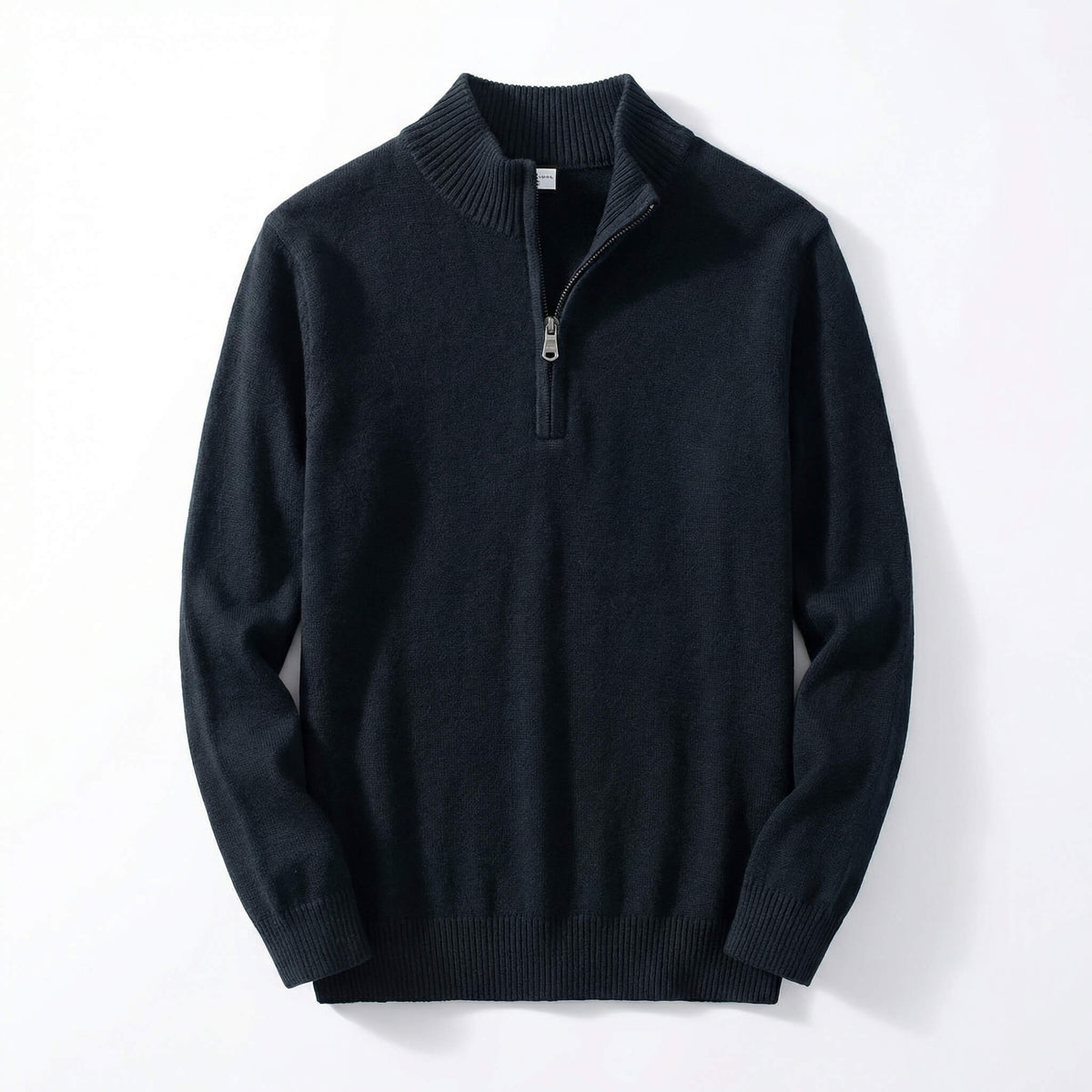 Men's Half-Zip Pullover Sweater with Relaxed Fit 1