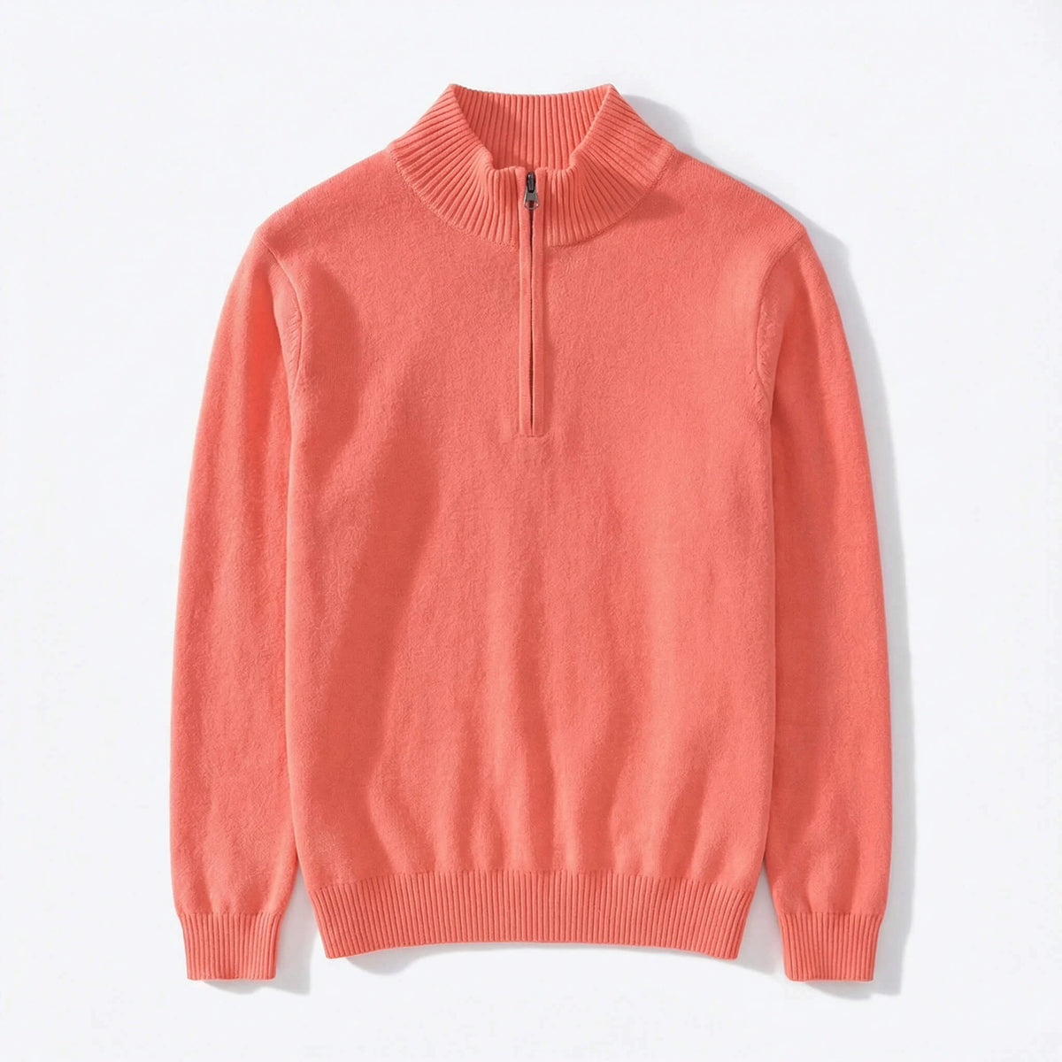 Men's Half-Zip Pullover Sweater with Relaxed Fit 4