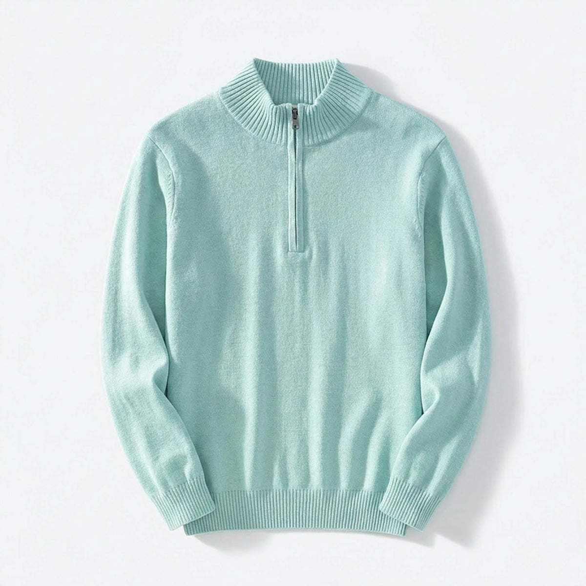 Men's Half-Zip Pullover Sweater with Relaxed Fit 5