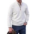 Men's Half-Zip Sweater in Soft Cashmere Blend for Versatile Style 0