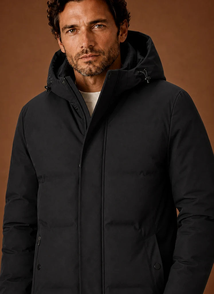 Men's Hooded Insulated Puffer Jacket for Cold Weather Wear 2