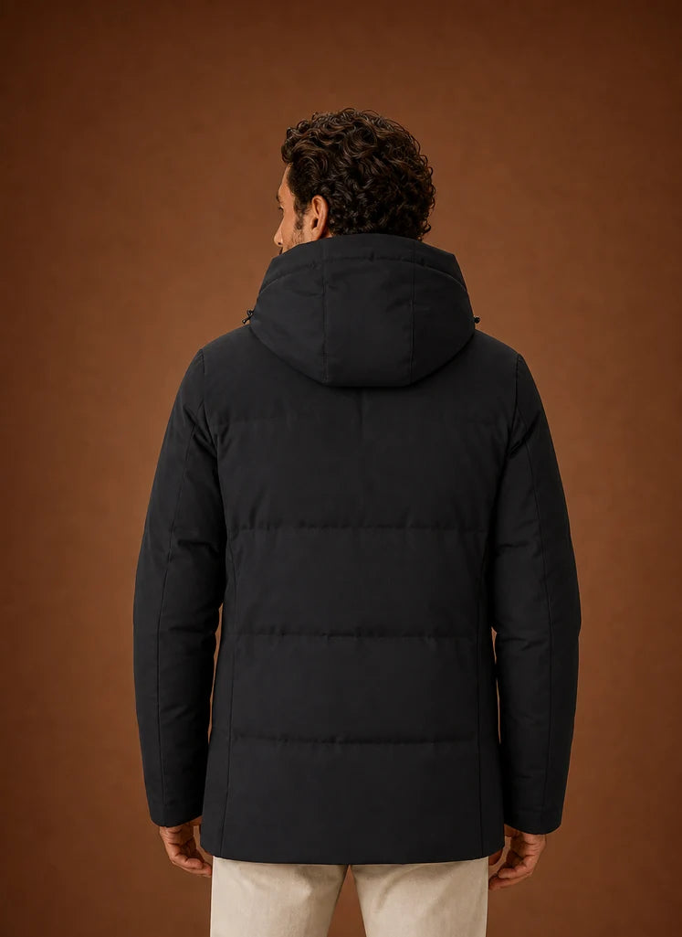 Men's Hooded Insulated Puffer Jacket for Cold Weather Wear 3