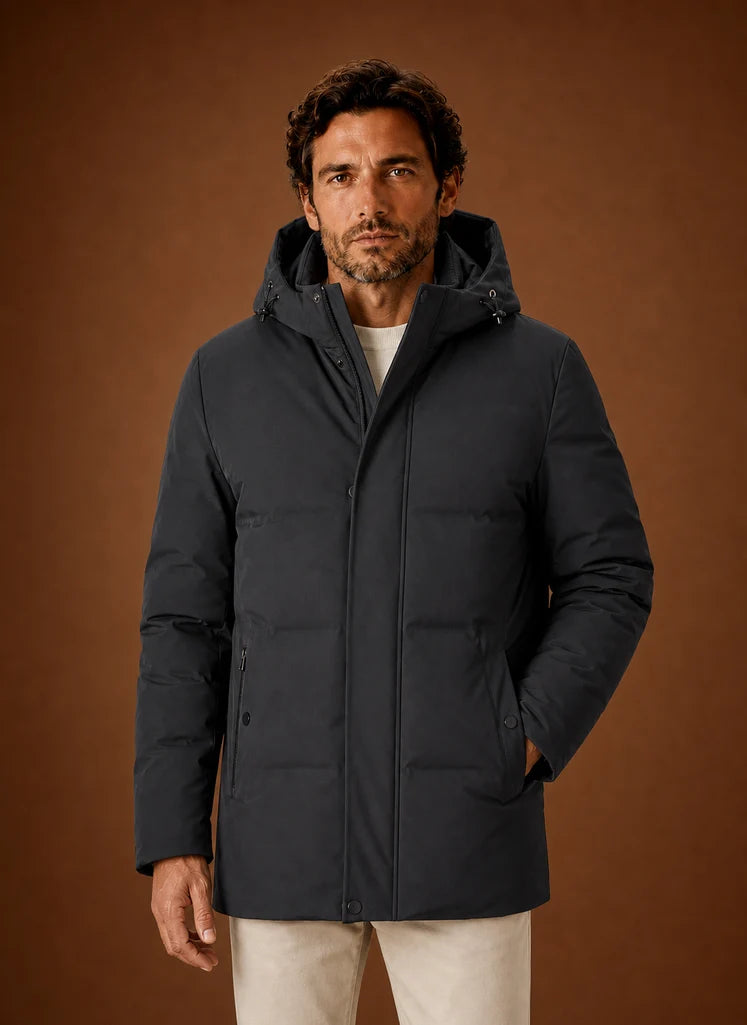 Men's Hooded Insulated Puffer Jacket for Cold Weather Wear 4