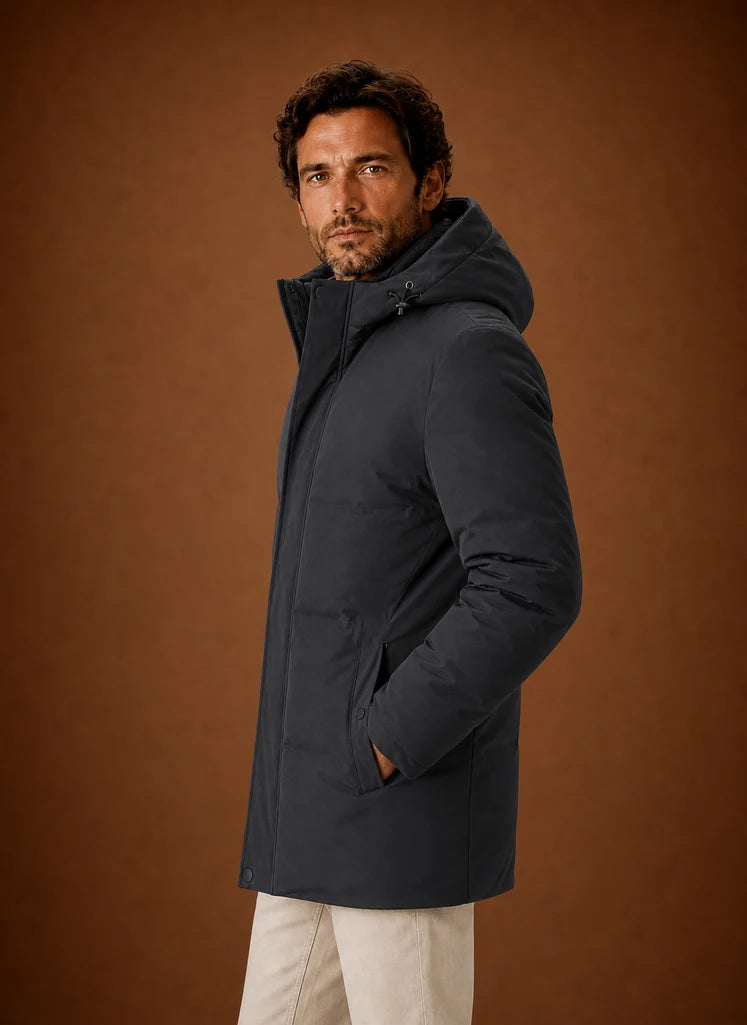 Men's Hooded Insulated Puffer Jacket for Cold Weather Wear 5