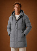 Men's Hooded Puffer Parka Jacket for Winter Warmth and Everyday Wear 0