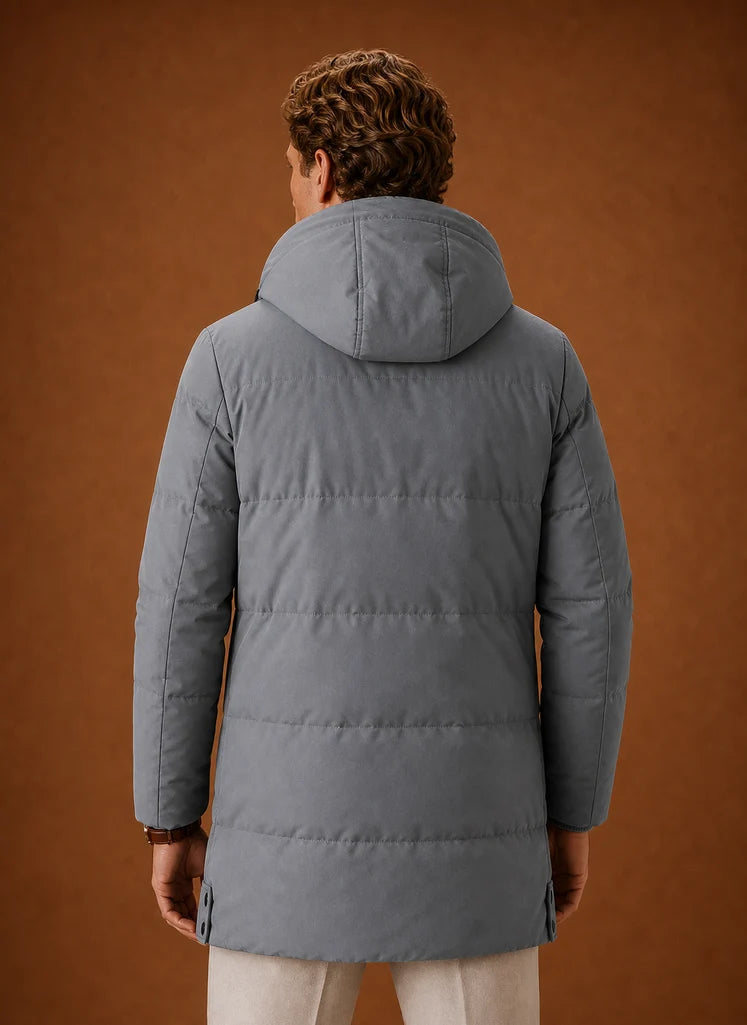 Men's Hooded Puffer Parka Jacket for Winter Warmth and Everyday Wear 2